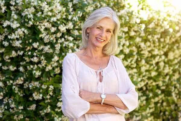 Older woman happy with urinary incontinence treatment Kingston Vale