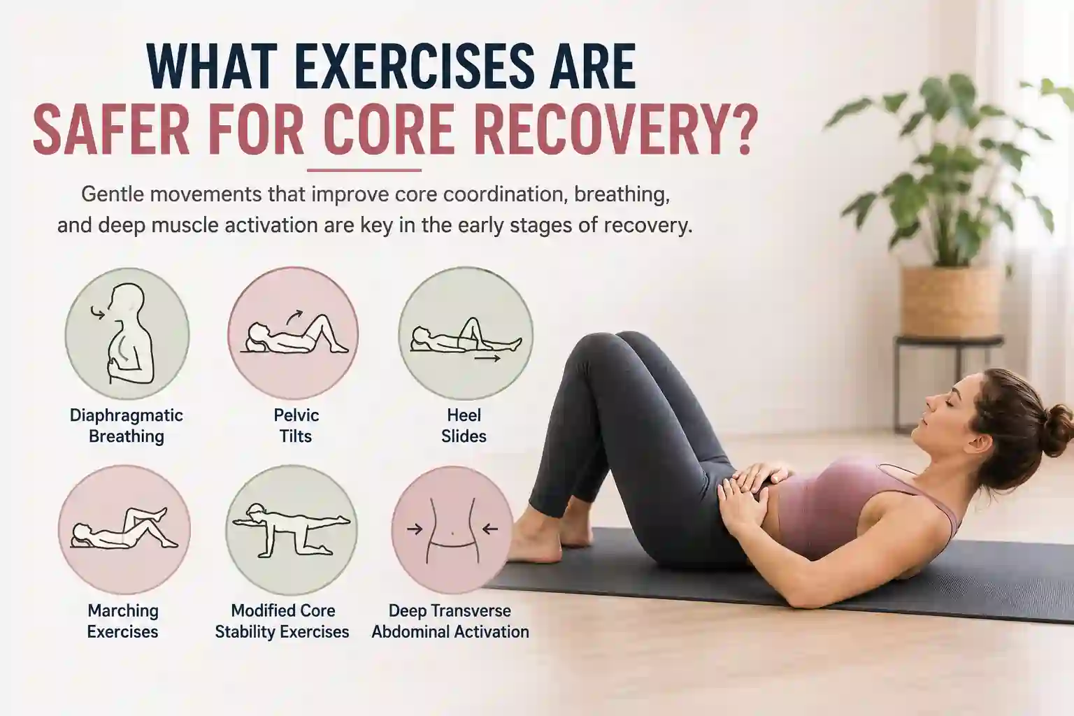 Which exercises may help diastasis recti Kingston Vale?